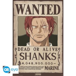 One Piece Wanted Shanks Plakát