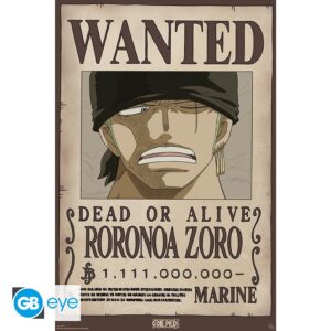 One Piece Wanted Roronoa Zoro New Plakát