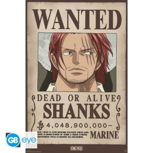 One Piece Wanted Shanks New Plakát